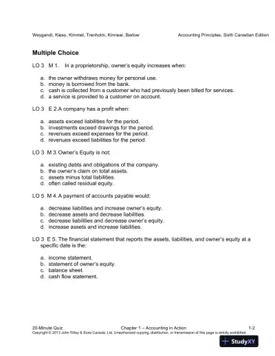 Accounting Principles, Sixth Canadian Edition Lecture Notes - Page 3 preview image