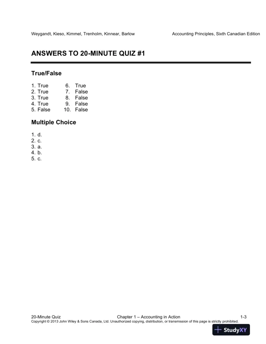 Accounting Principles, Sixth Canadian Edition Lecture Notes, page 4