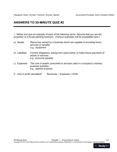 Accounting Principles, Sixth Canadian Edition Lecture Notes - Page 6 preview image