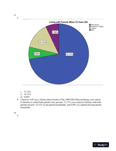 Solution Manual for Answering Questions With Statistics, 1st Edition - Page 10 preview image