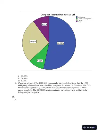 Solution Manual for Answering Questions With Statistics, 1st Edition - Page 11 preview image
