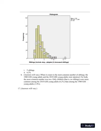 Solution Manual for Answering Questions With Statistics, 1st Edition - Page 13 preview image