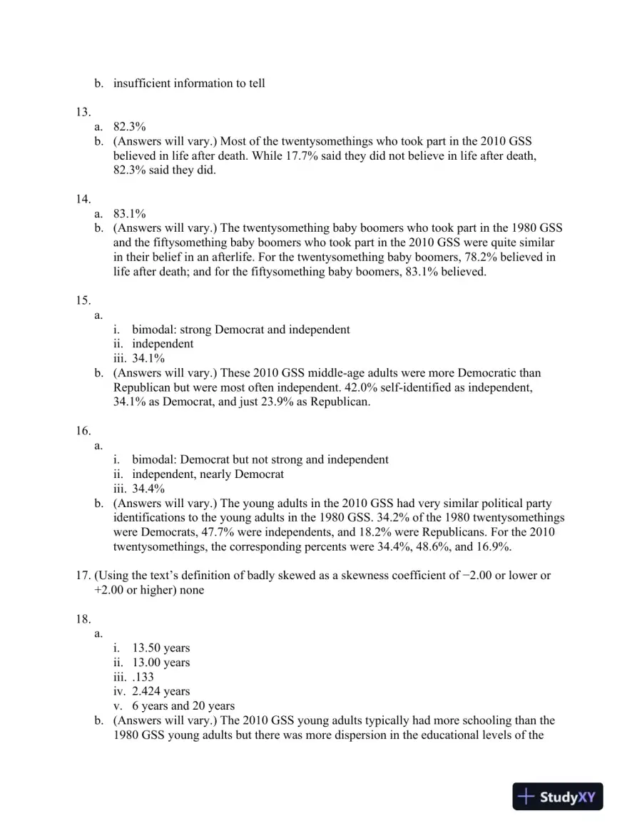 Solution Manual for Answering Questions With Statistics, 1st Edition, page 15
