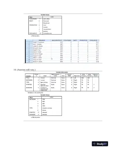Solution Manual for Answering Questions With Statistics, 1st Edition - Page 6 preview image