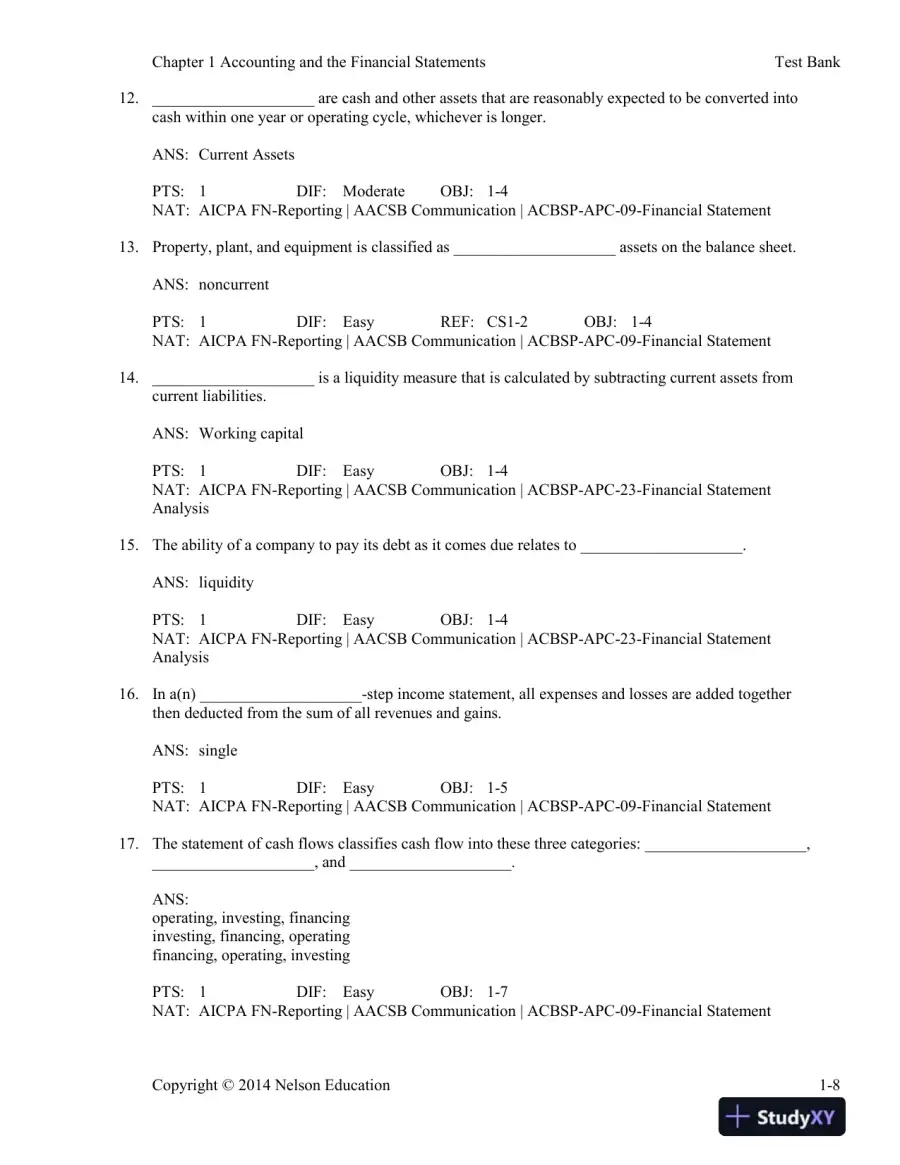 Cornerstones Of Financial Accounting, First Canadian Edition Test Bank, page 11