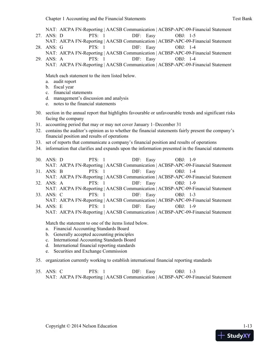 Cornerstones Of Financial Accounting, First Canadian Edition Test Bank, page 16