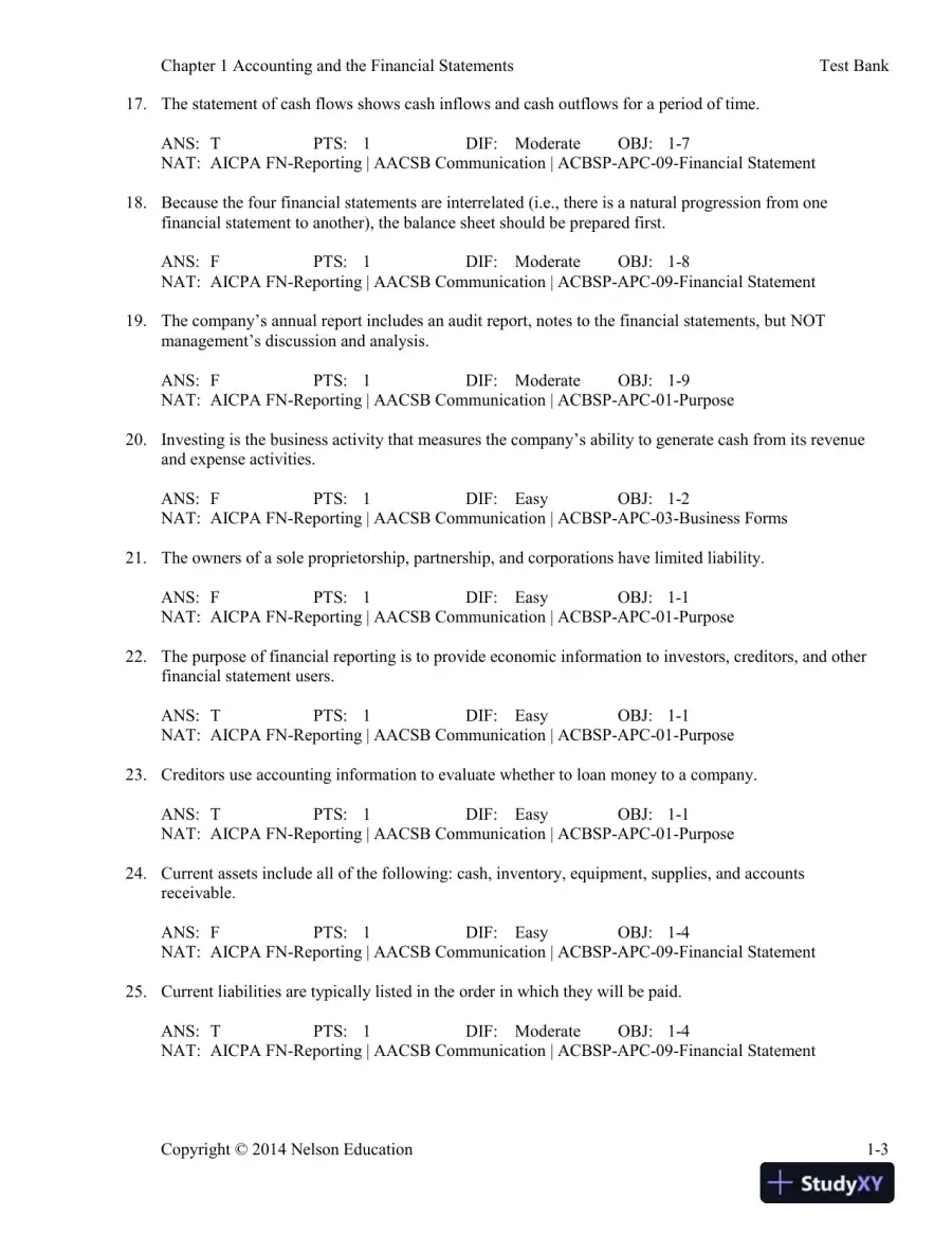 Cornerstones Of Financial Accounting, First Canadian Edition Test Bank, page 6