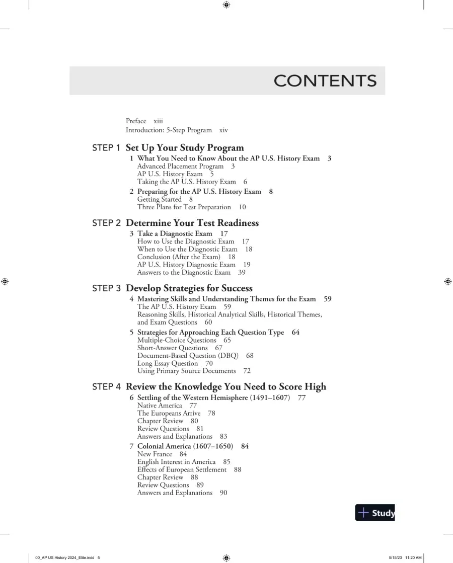 5 Steps to a 5: AP U.S. History 2024  (2024), page 9
