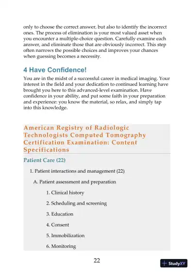 Mosbys Exam Review for Computed Tomography 3rd Edition (2019) - Page 23 preview image
