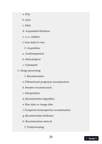 Mosbys Exam Review for Computed Tomography 3rd Edition (2019) - Page 29 preview image