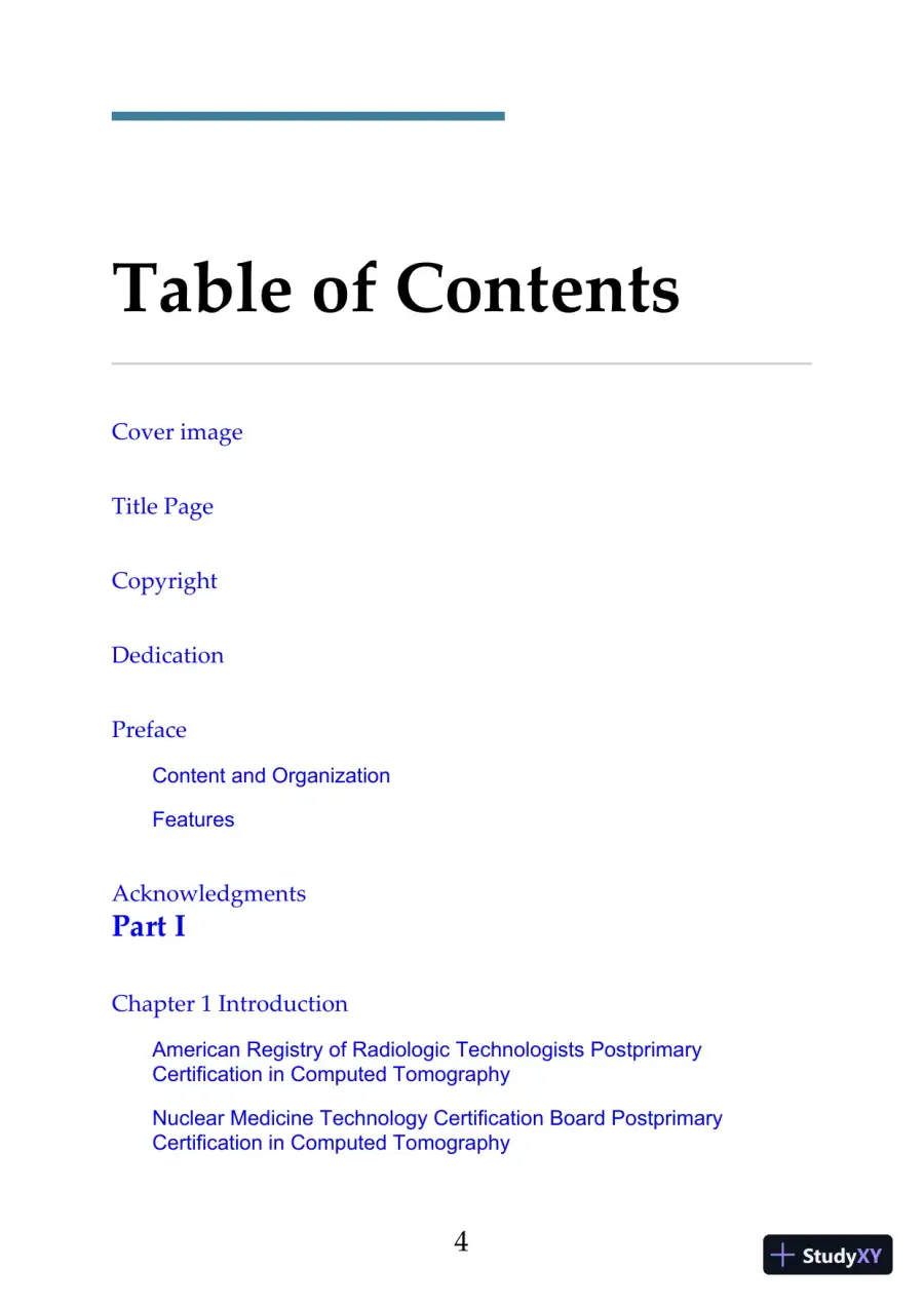 Mosbys Exam Review for Computed Tomography 3rd Edition (2019), page 5