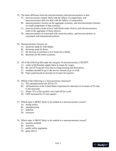 CoreMicroeconomics Third Edition Test Bank - Page 5 preview image