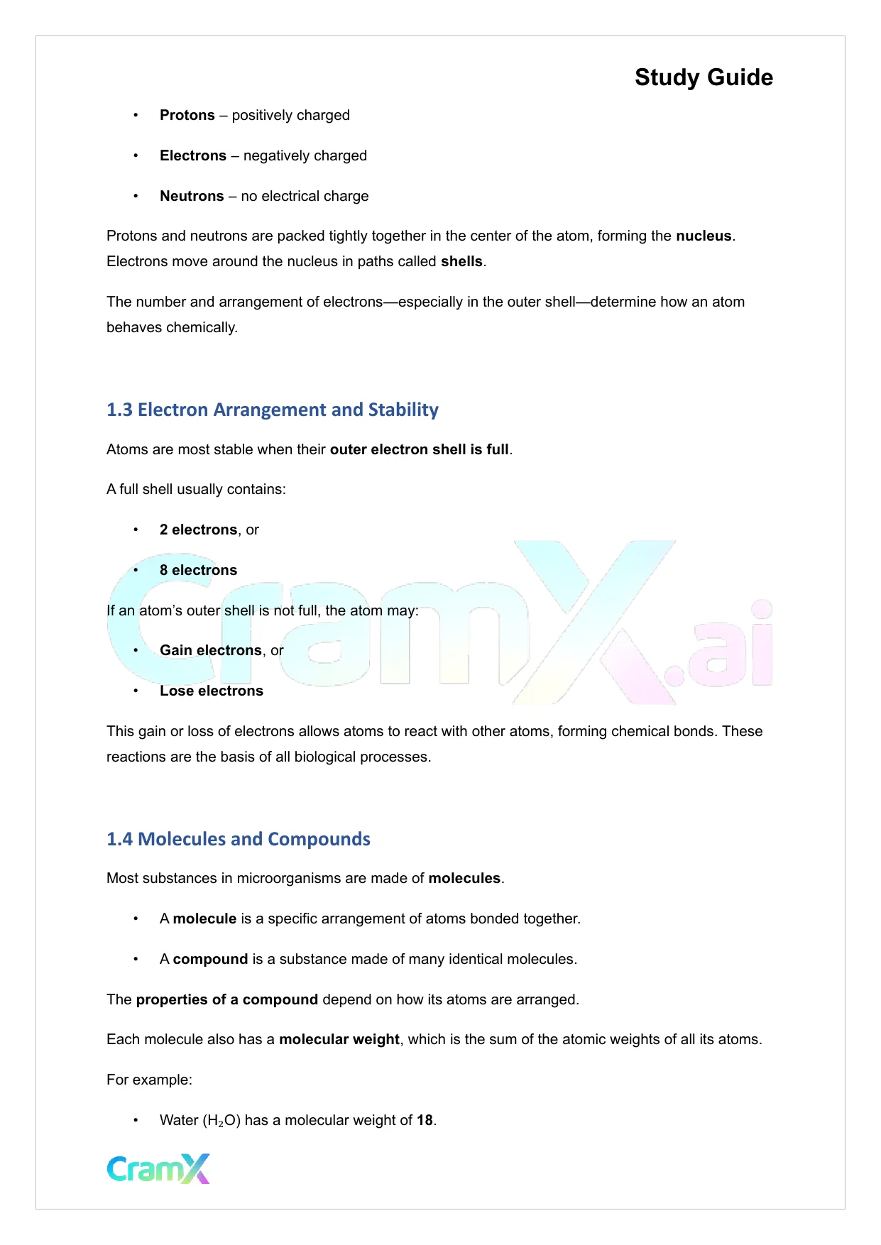 Microbiology - The Chemical Basis of Microbiology - Page 2 preview image