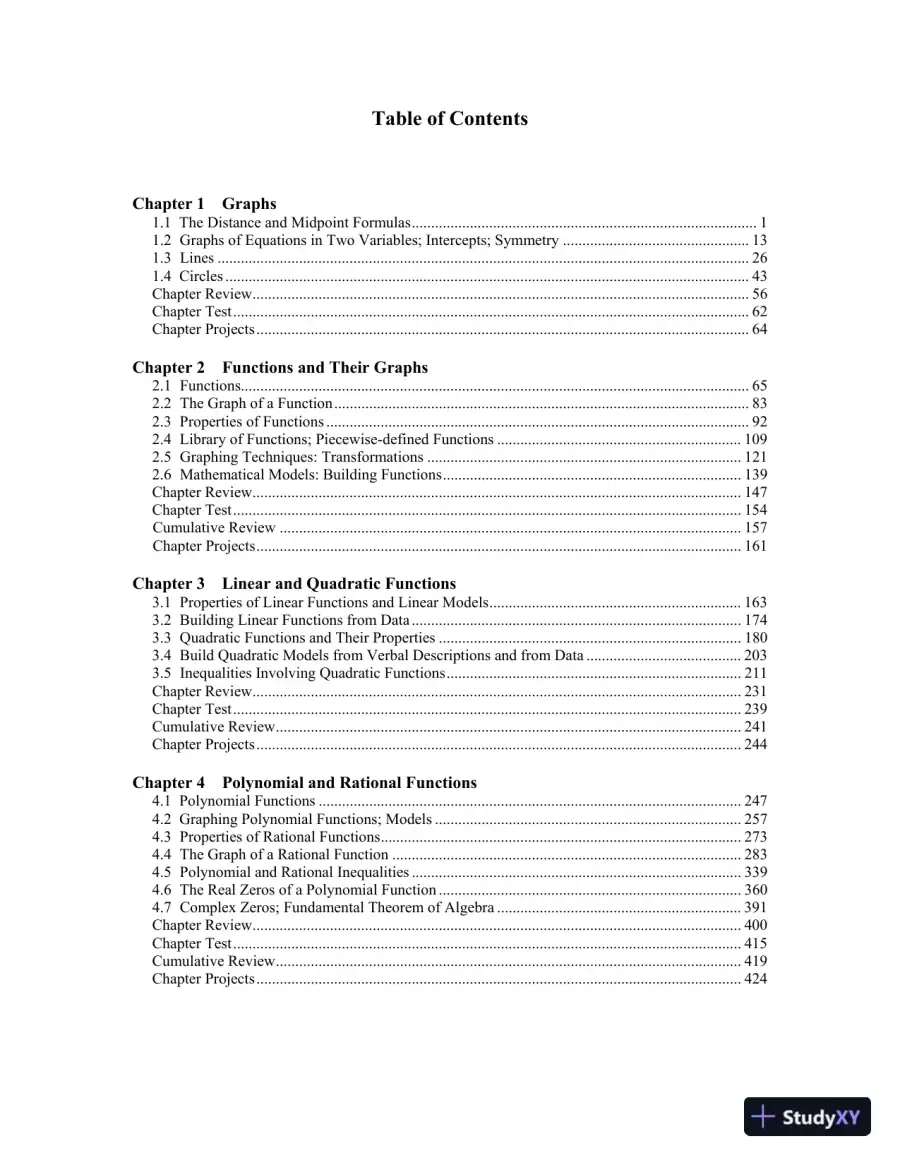 Solution Manual for Precalculus, 11th Edition, page 3