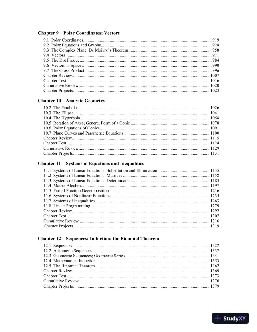Solution Manual for Precalculus, 11th Edition, page 5