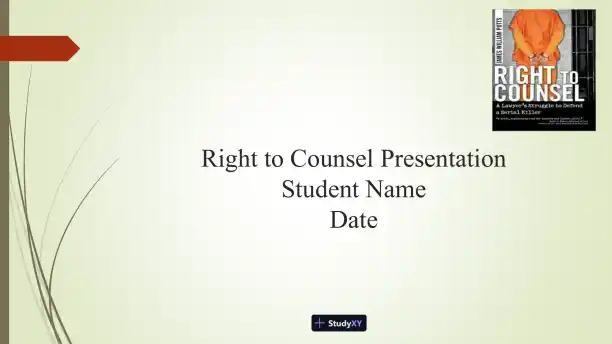 Right To Counsel Presentation - Page 1 preview image