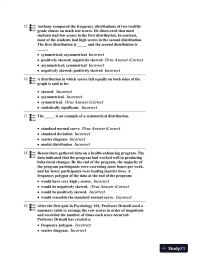 Test Bank for Discovering Psychology, 5th Edition - Page 5 preview image