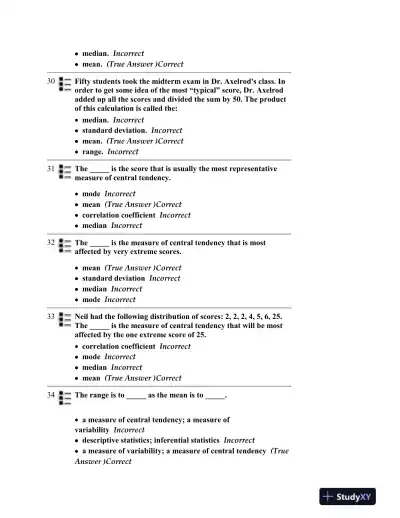 Test Bank for Discovering Psychology, 5th Edition - Page 8 preview image