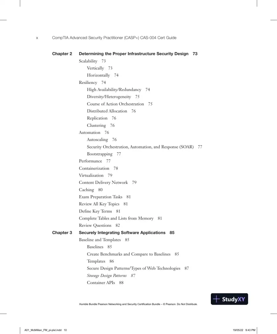 CompTIA Advanced Security Practitioner (CASP+) CAS-004 Cert Guide (2022), page 13