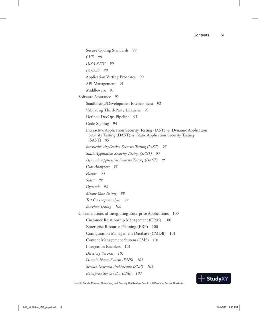 CompTIA Advanced Security Practitioner (CASP+) CAS-004 Cert Guide (2022), page 14
