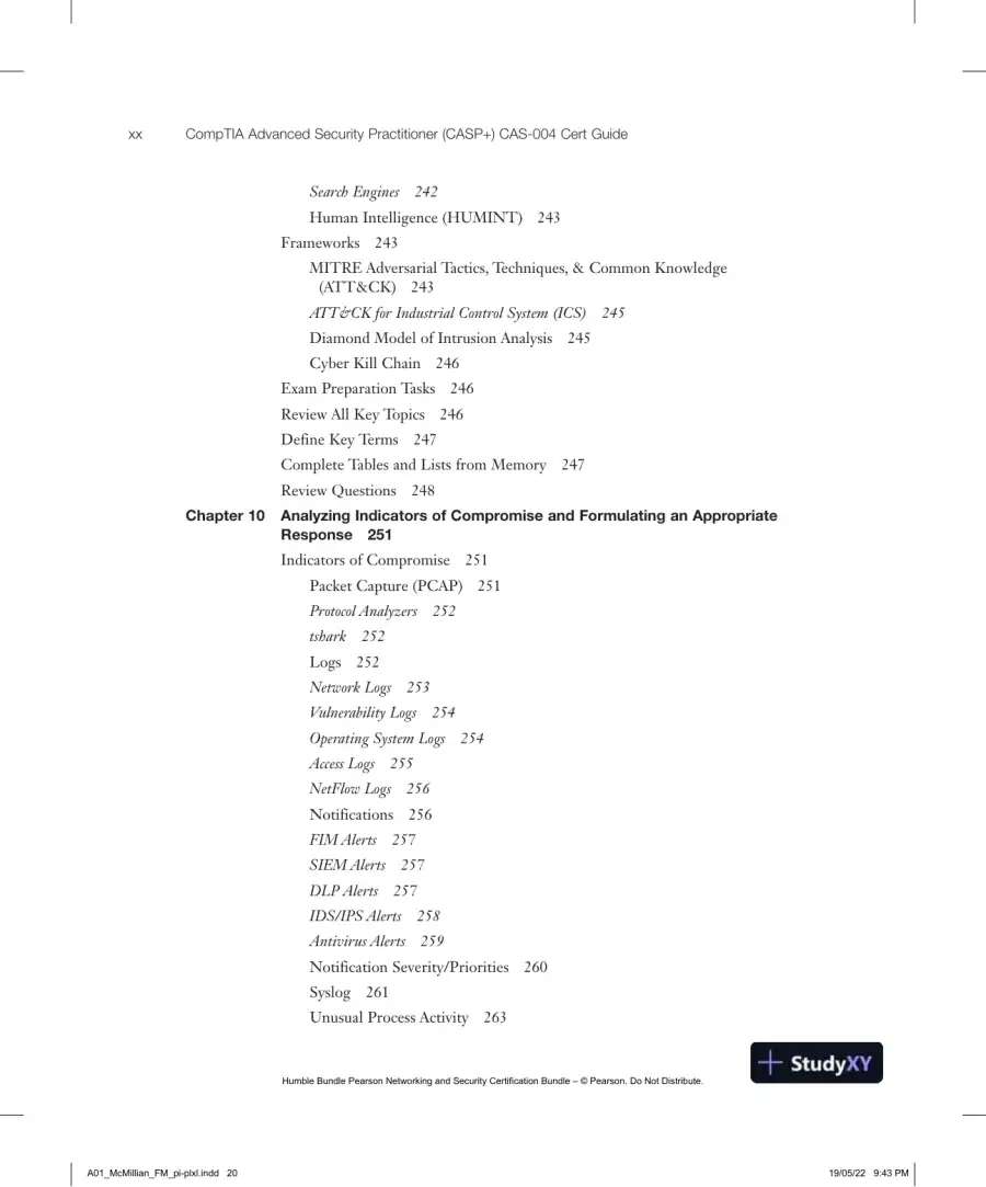 CompTIA Advanced Security Practitioner (CASP+) CAS-004 Cert Guide (2022), page 23
