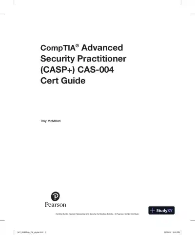 CompTIA Advanced Security Practitioner (CASP+) CAS-004 Cert Guide (2022) - Page 4 preview image