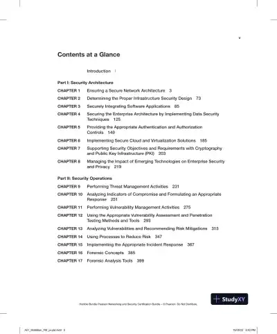 CompTIA Advanced Security Practitioner (CASP+) CAS-004 Cert Guide (2022) - Page 8 preview image