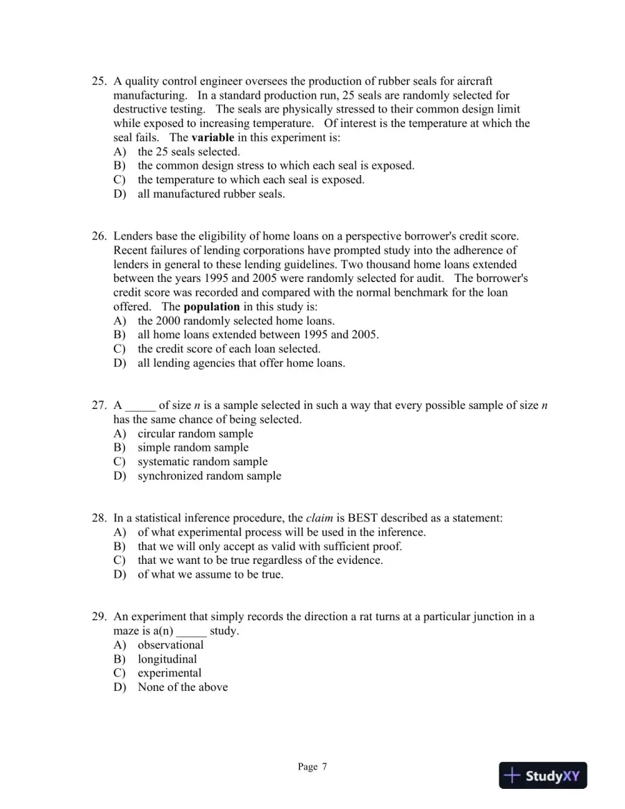 Introductory Statistics: A Problem Solving Approach Second Edition Test Bank, page 11