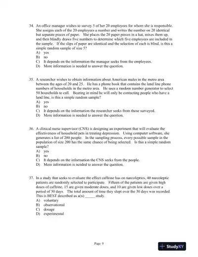 Introductory Statistics: A Problem Solving Approach Second Edition Test Bank - Page 13 preview image