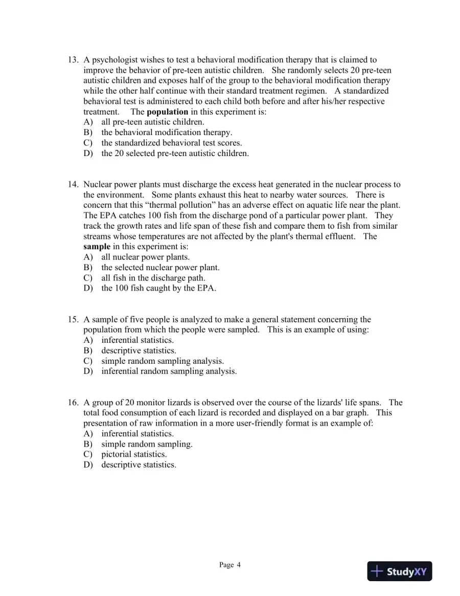 Introductory Statistics: A Problem Solving Approach Second Edition Test Bank, page 8