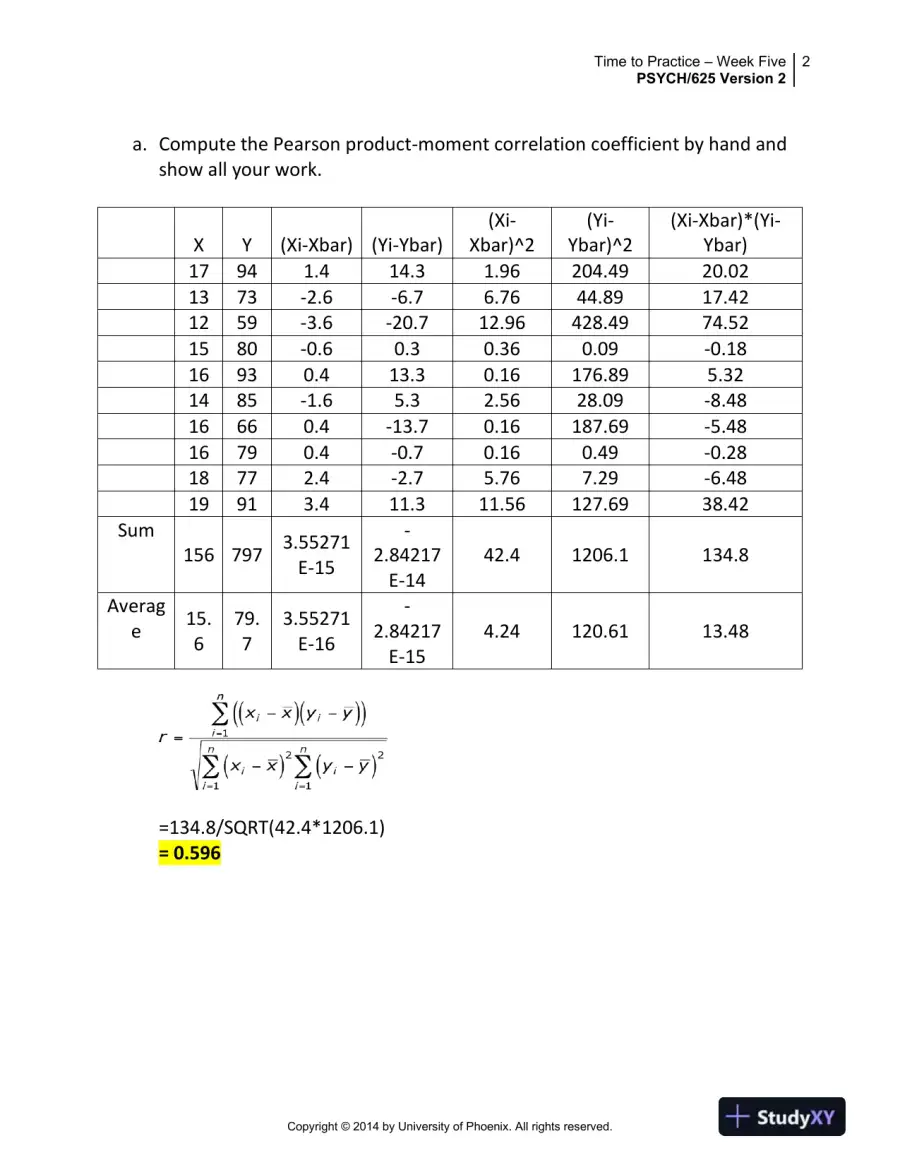 PSYCH/625 Version 2 Week Five University of Phoenix Material, page 3