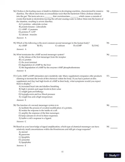Test Bank For Principles of Human Physiology, 6th Edition - Page 12 preview image