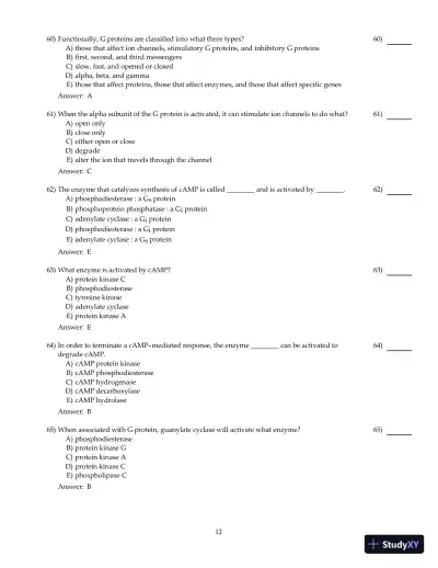 Test Bank For Principles of Human Physiology, 6th Edition - Page 13 preview image