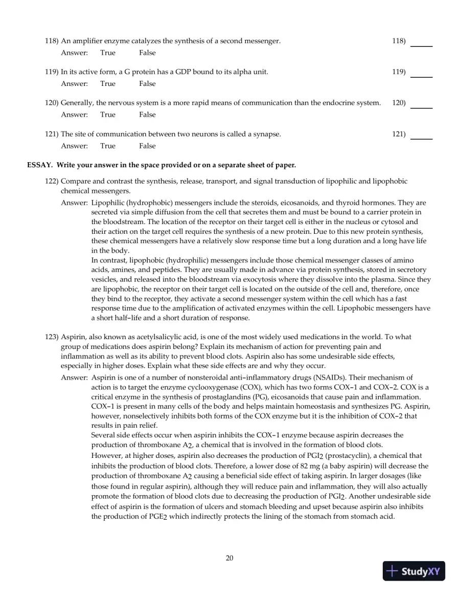 Test Bank For Principles of Human Physiology, 6th Edition, page 21
