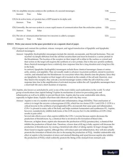 Test Bank For Principles of Human Physiology, 6th Edition - Page 21 preview image