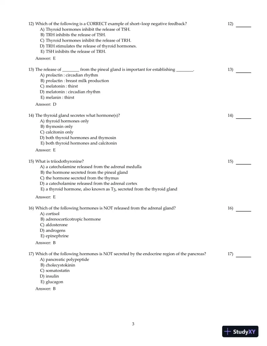 Test Bank For Principles of Human Physiology, 6th Edition, page 26