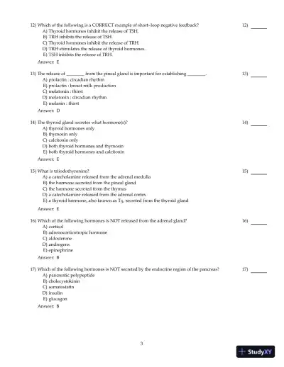 Test Bank For Principles of Human Physiology, 6th Edition - Page 26 preview image