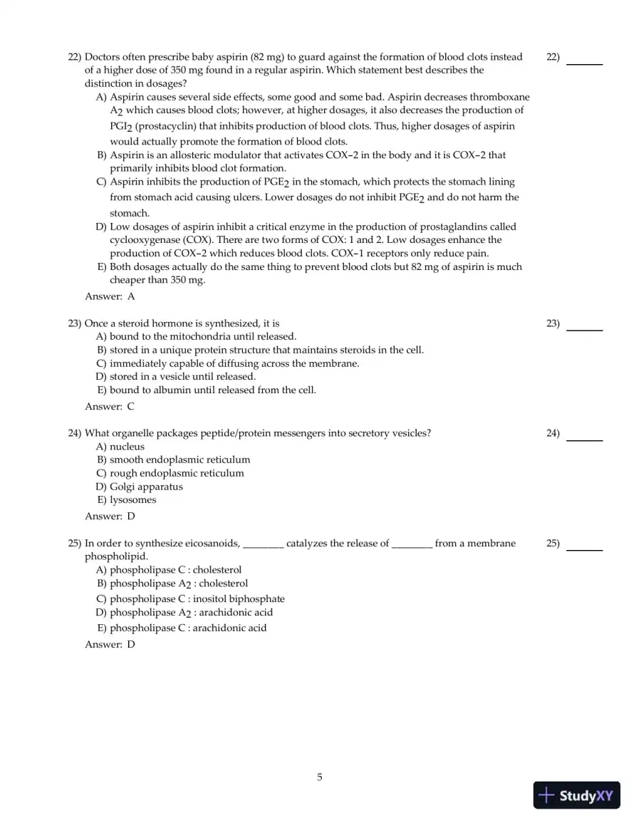 Test Bank For Principles of Human Physiology, 6th Edition, page 6