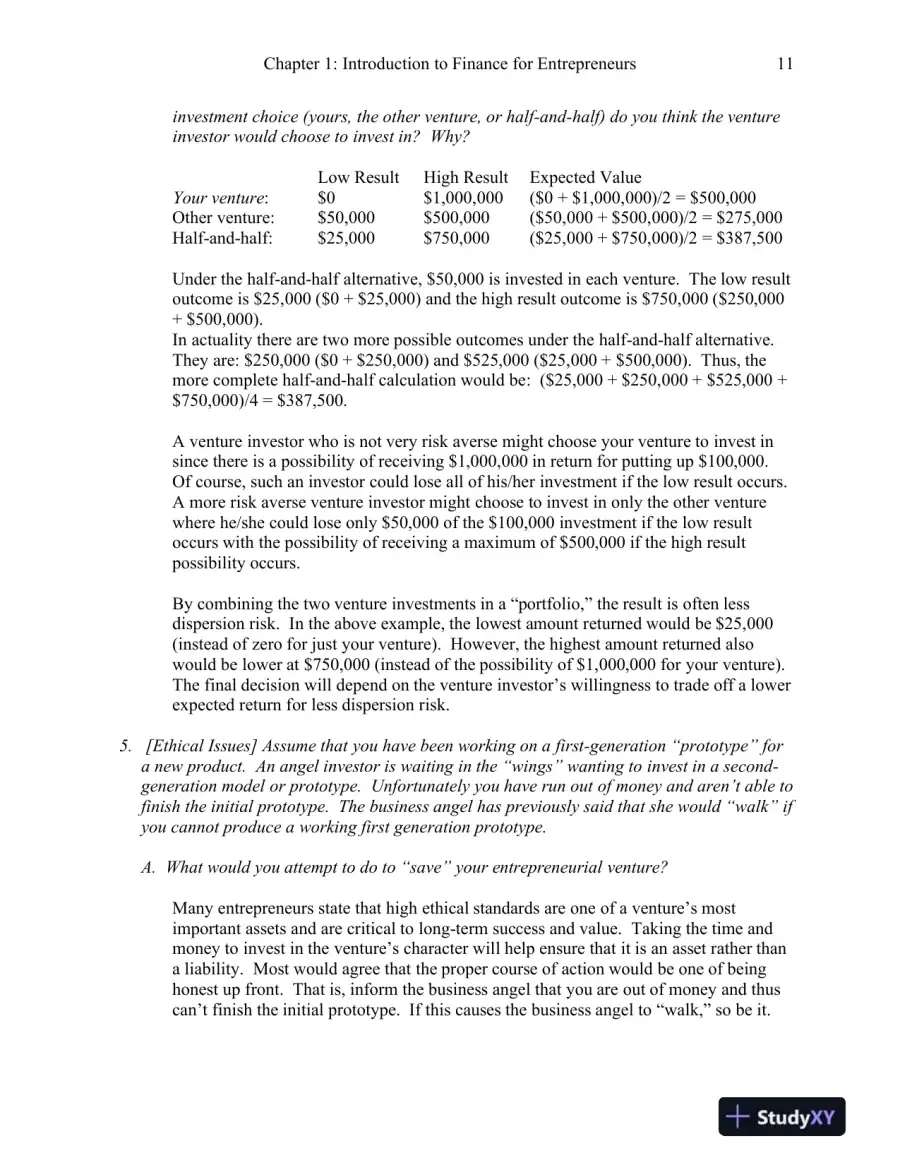 Solution Manual for Entrepreneurial Finance, 6th Edition, page 12