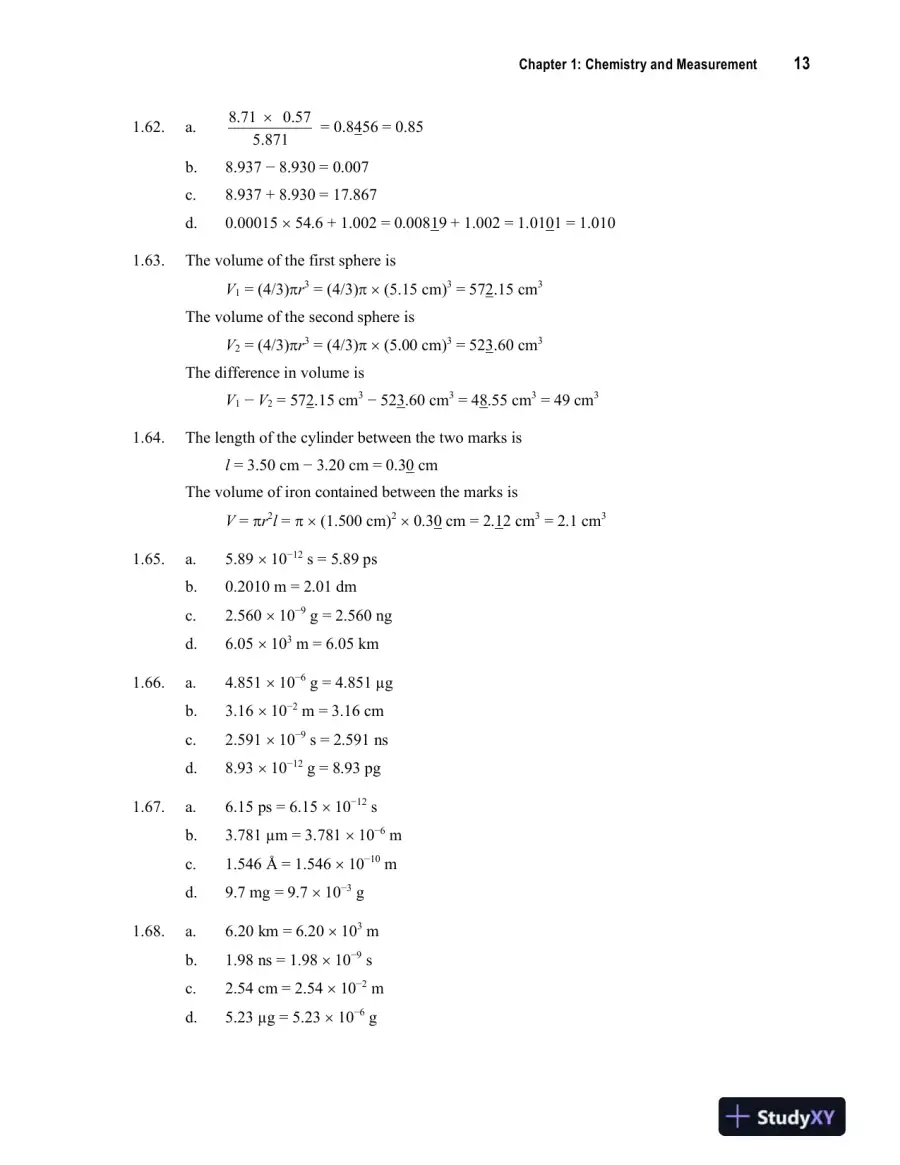 General Chemistry, 10th Edition Solution Manual, page 14