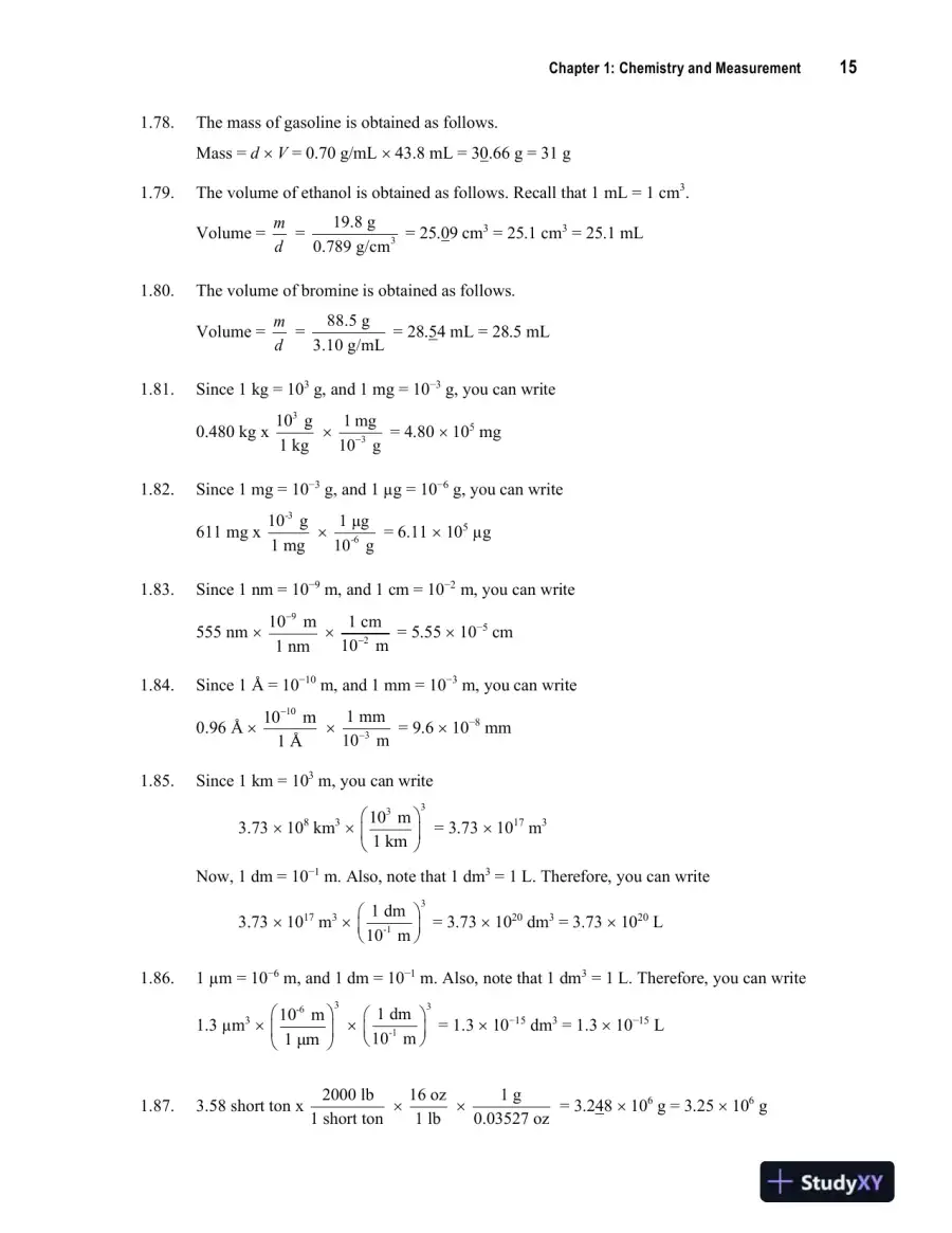 General Chemistry, 10th Edition Solution Manual, page 16