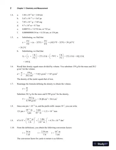 General Chemistry, 10th Edition Solution Manual - Page 3 preview image