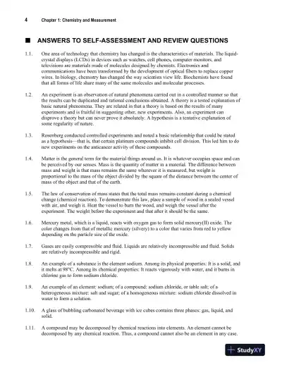 General Chemistry, 10th Edition Solution Manual - Page 5 preview image