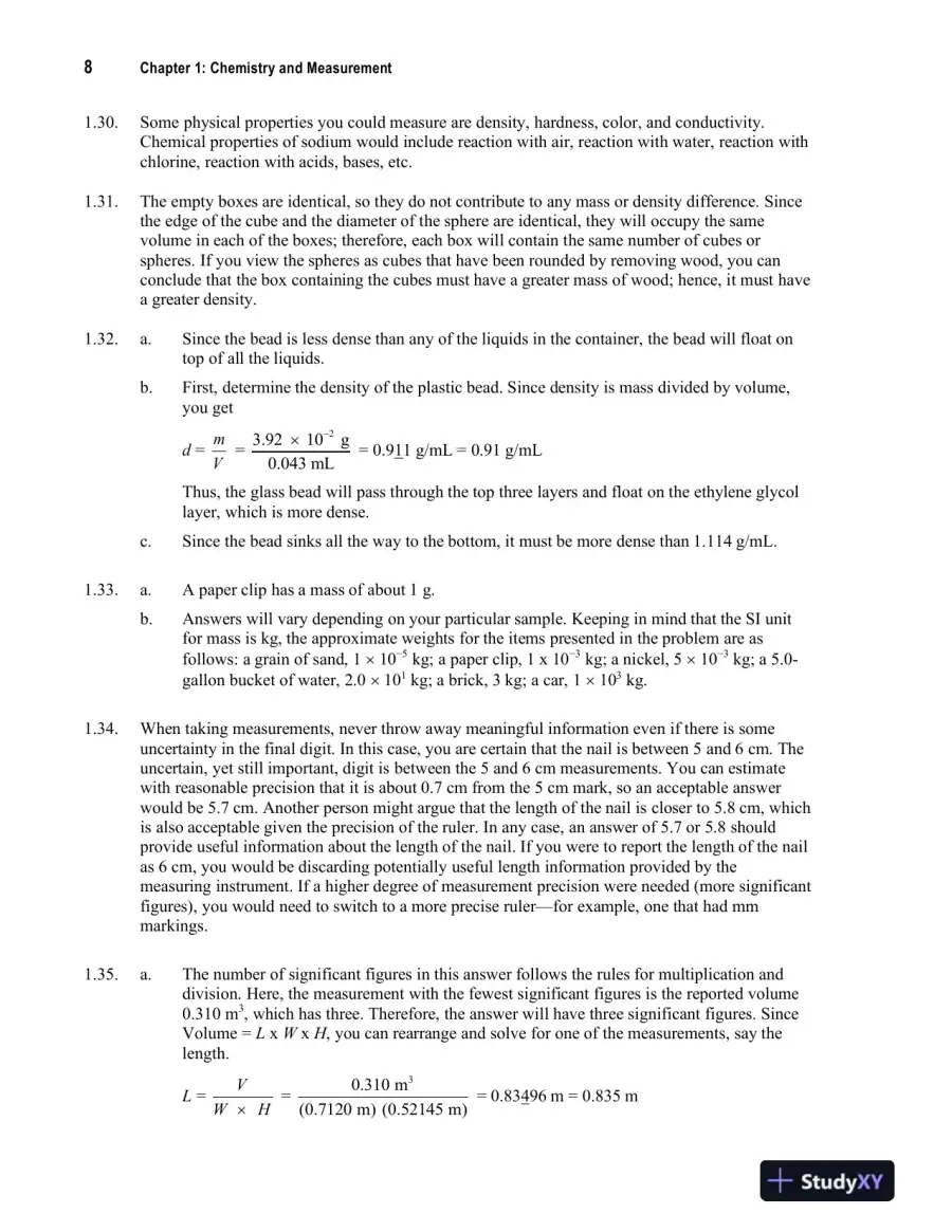 General Chemistry, 10th Edition Solution Manual, page 9