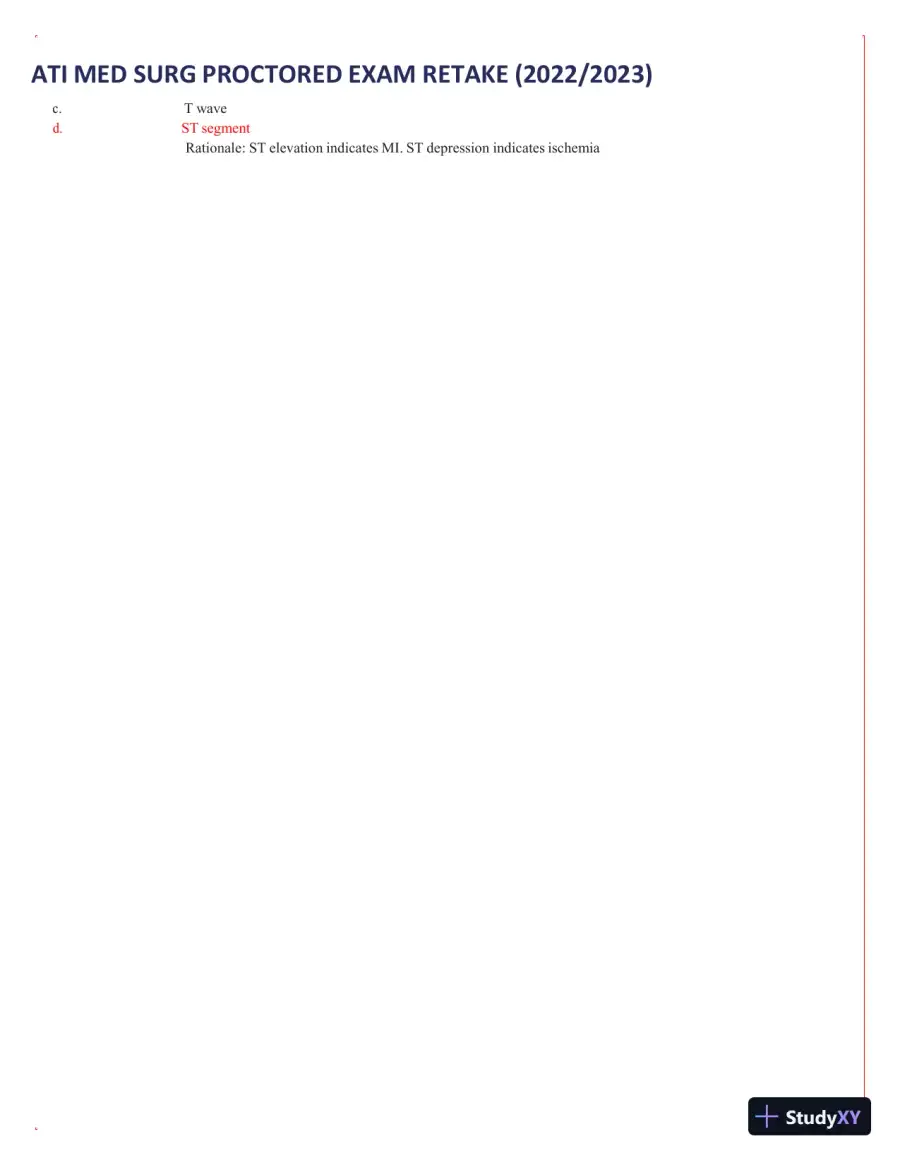 2022-2023 ATI Med Surg Proctored Exam Retake with Answers (111 Solved Questions), page 5