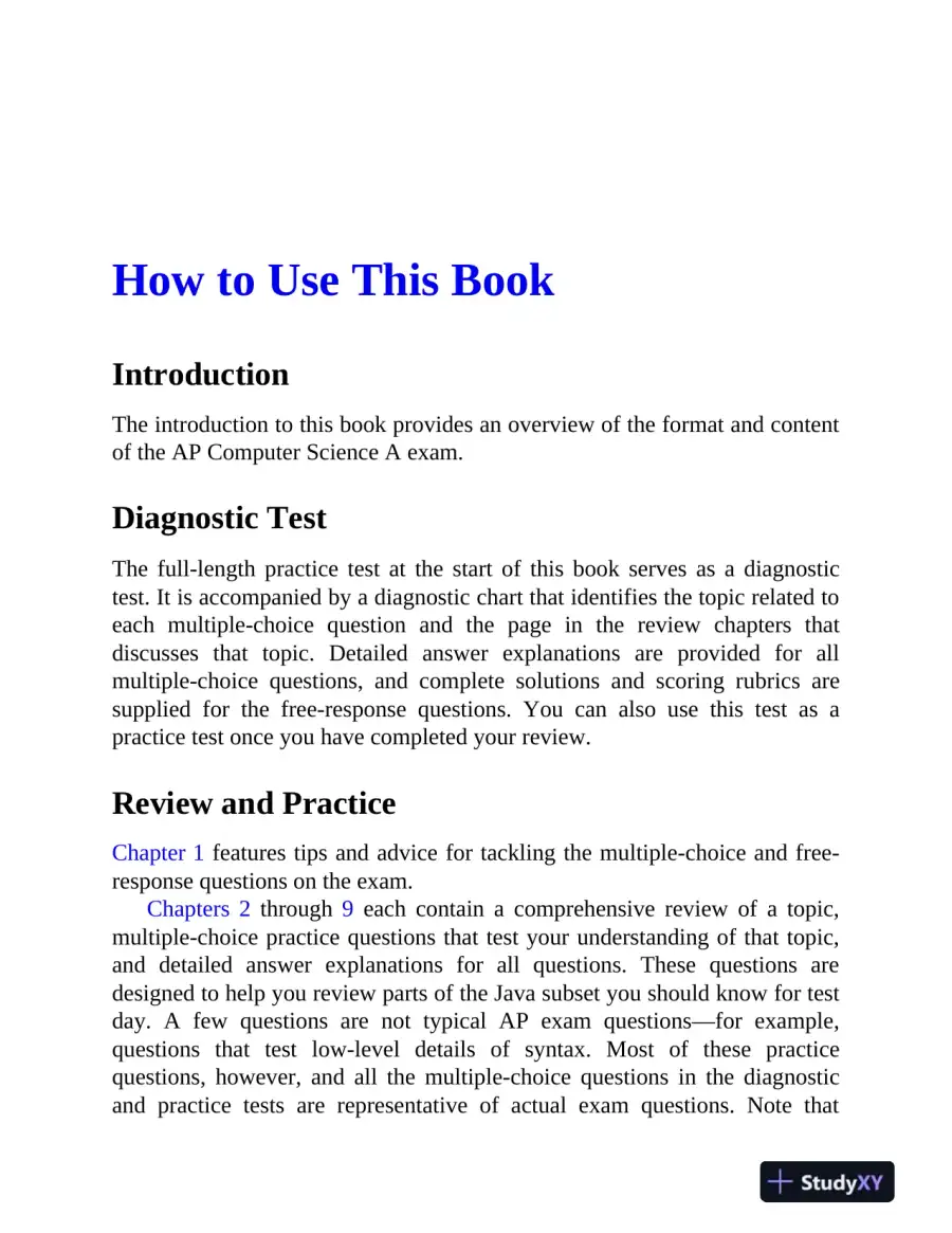 AP Computer Science A Premium, 12th Edition: Prep Book with 6 Practice Tests + Comprehensive Review (2024), page 15