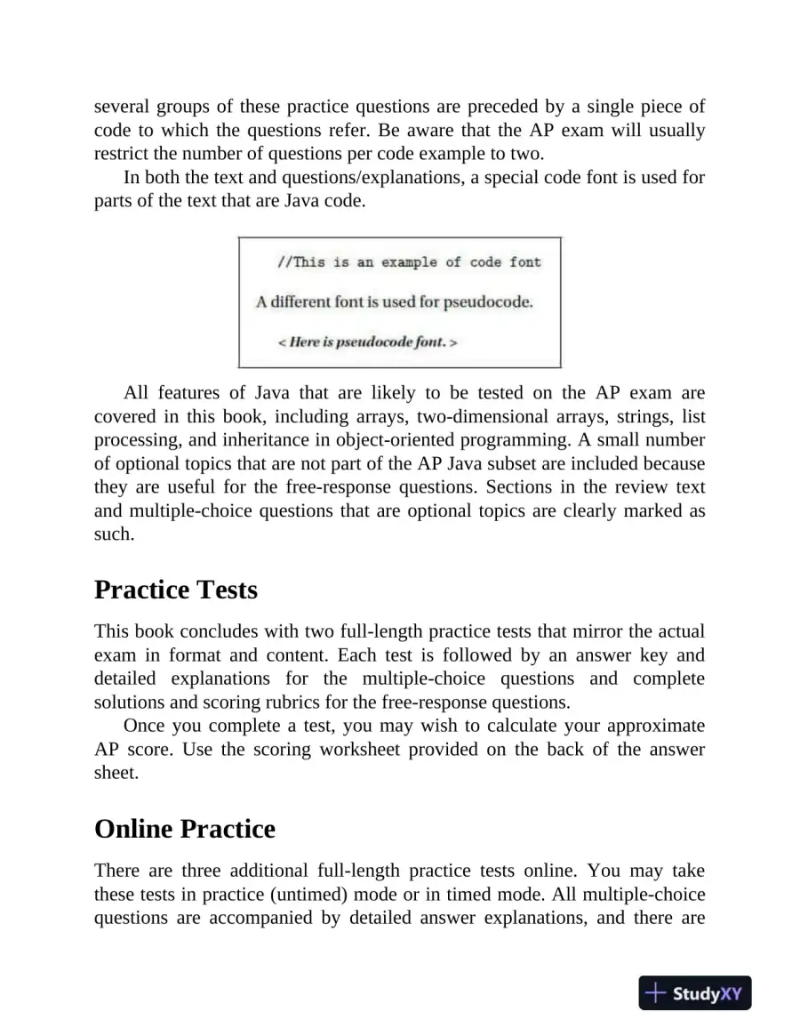 AP Computer Science A Premium, 12th Edition: Prep Book with 6 Practice Tests + Comprehensive Review (2024), page 16