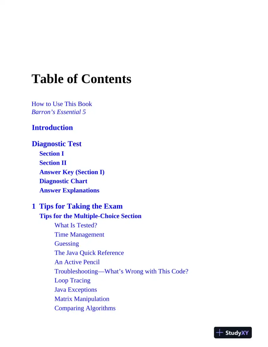 AP Computer Science A Premium, 12th Edition: Prep Book with 6 Practice Tests + Comprehensive Review (2024), page 8