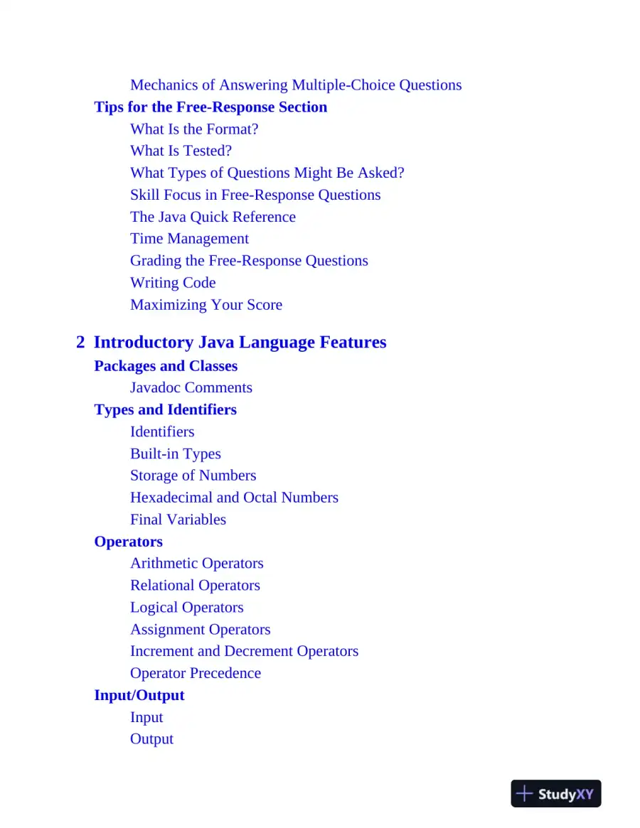 AP Computer Science A Premium, 12th Edition: Prep Book with 6 Practice Tests + Comprehensive Review (2024), page 9