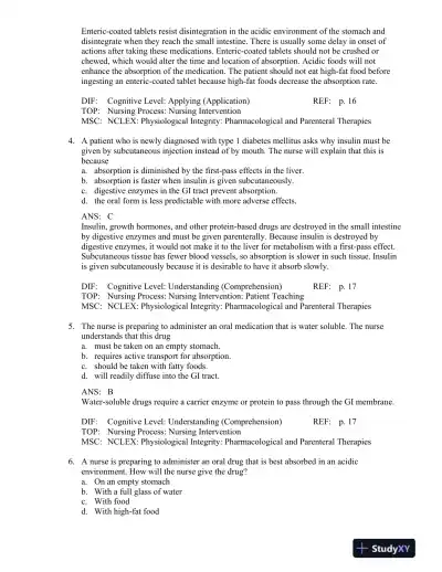 Pharmacology: A Patient-Centered Nursing Process Approach 9th Edition Test Bank - Page 11 preview image